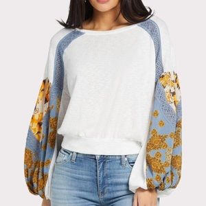 Free People Casual Clash Top